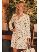 Rochie delicata cu buline albe 5014 - Magazin online - Boutique